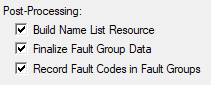 4. Post Processing 
Options