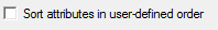 7. User Defined Attribute Sort