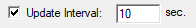 9. Auto update 
Select and 
Interval