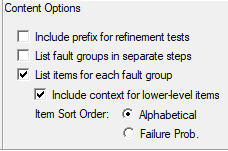 2. Contents Options