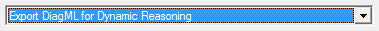 1. Export Template Drop down