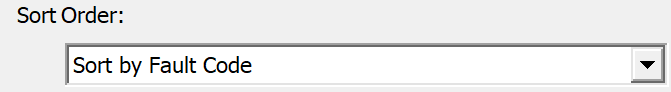 2. Report Sort Order