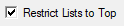 8. Restrict Lists to Top check