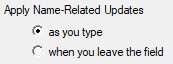 3. Name-
Ralated Updates