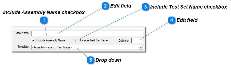 Hierarchical Test Naming Options