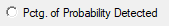 6. Pctg. of Probability Detected option