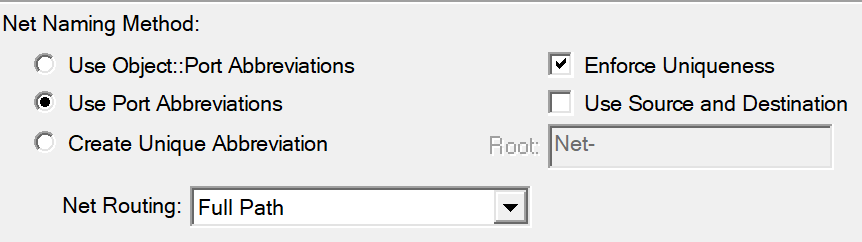 3. Net Naming Method