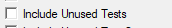 10. Include Unused Tests check
