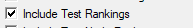 2. Include Test Rankings check