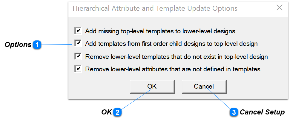 Update Options Window