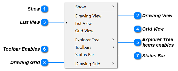 View Pull-Down Menu