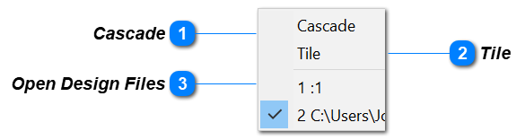 Window Pull-Down Menu