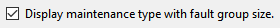 1. Display Maintenance Type Setting